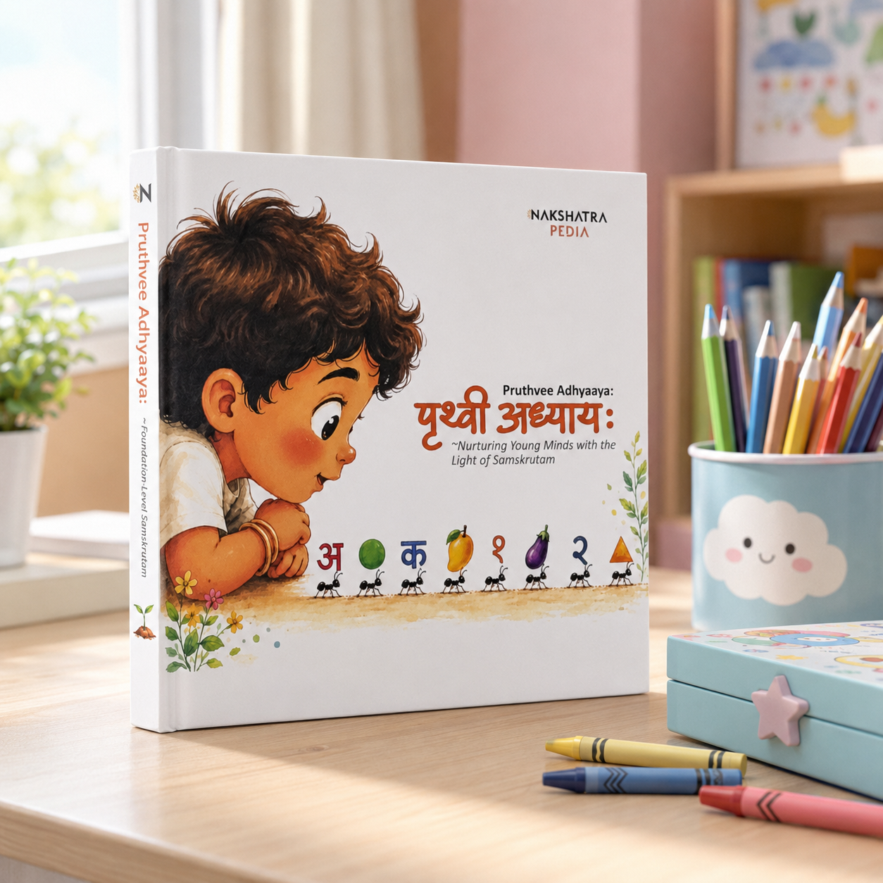 Sanskrit learning book for kids.
